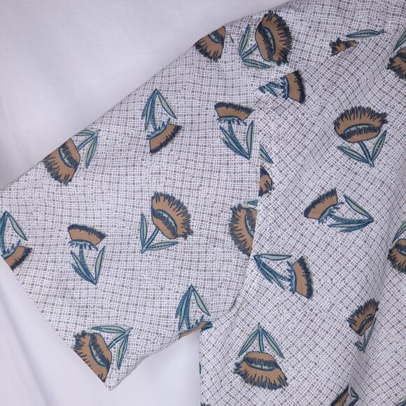 Patagonia Shirt Mens Small Floral Go To Sienna Clay Button Down Organic Cotton - Picture 3 of 11